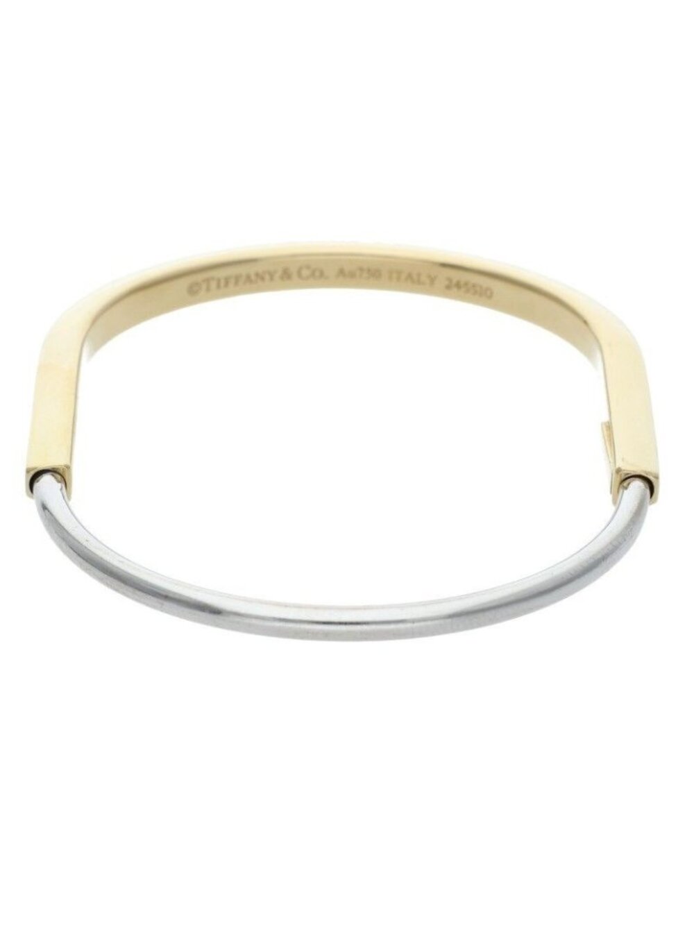 Tiffany & Co Lock 18k Yellow Gold Narrow Bracelet